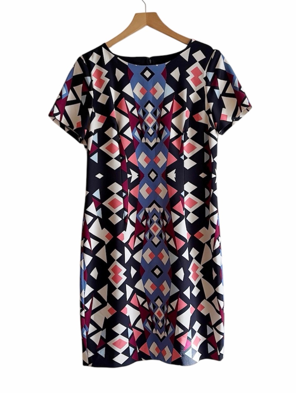 Talbots geometric sheath dress size 10 10P